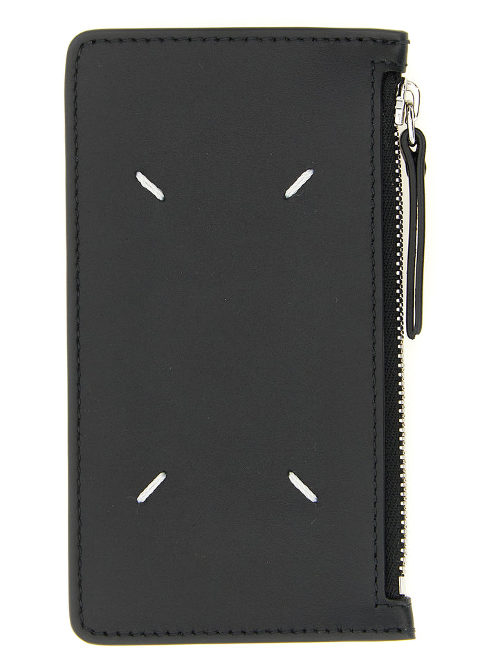 Maison Margiela Four Stitches Wallets and Card Holders - Black | 2238a00eb6a2f1176b5d8910e18ccc4e91553ccb