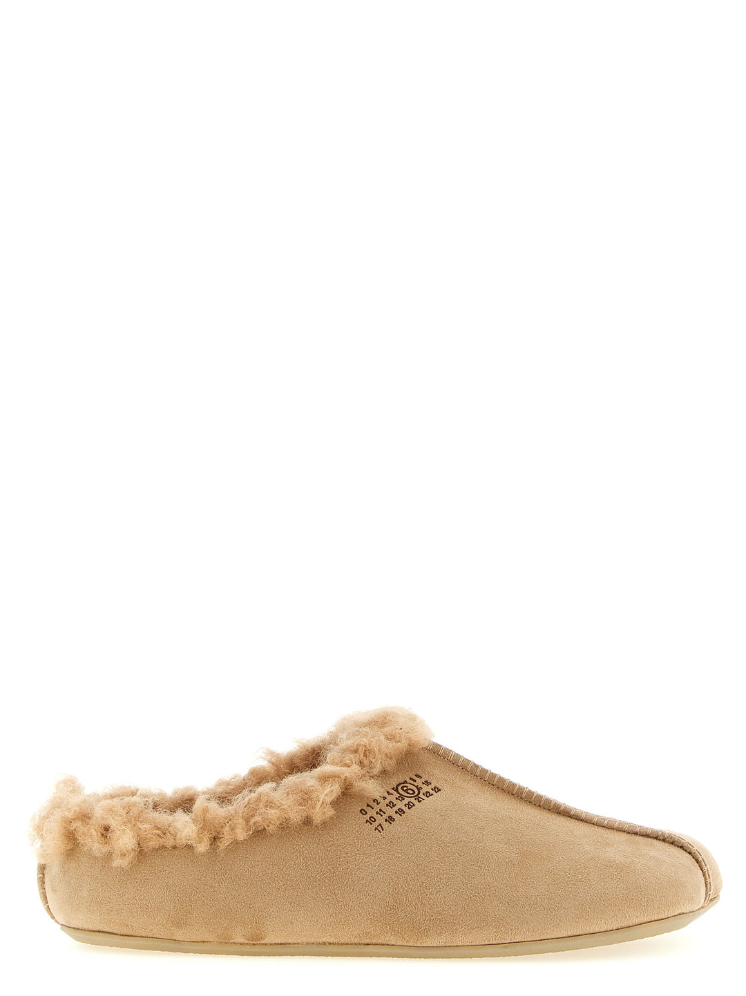 Mm6 Maison Margiela Numeric Signature Mm6 Flat shoes - Beige | c48f6ad3d8586c0b6f8d0ee1ce32f2bb8502604e