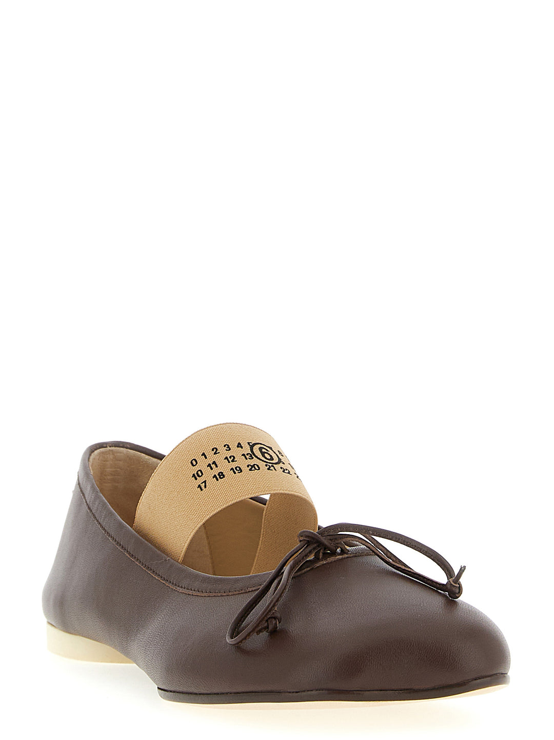 Mm6 Maison Margiela Anatomic Numeric Flat shoes - Brown | b07c14efd33f29fcfd8e5ddb99af974513ee40c5
