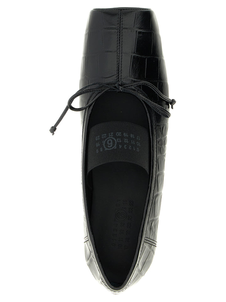 Mm6 Maison Margiela Ballet Flat shoes - Black | e7d1b996c8536d2616c7ebb180fb1e4e4ee70f31