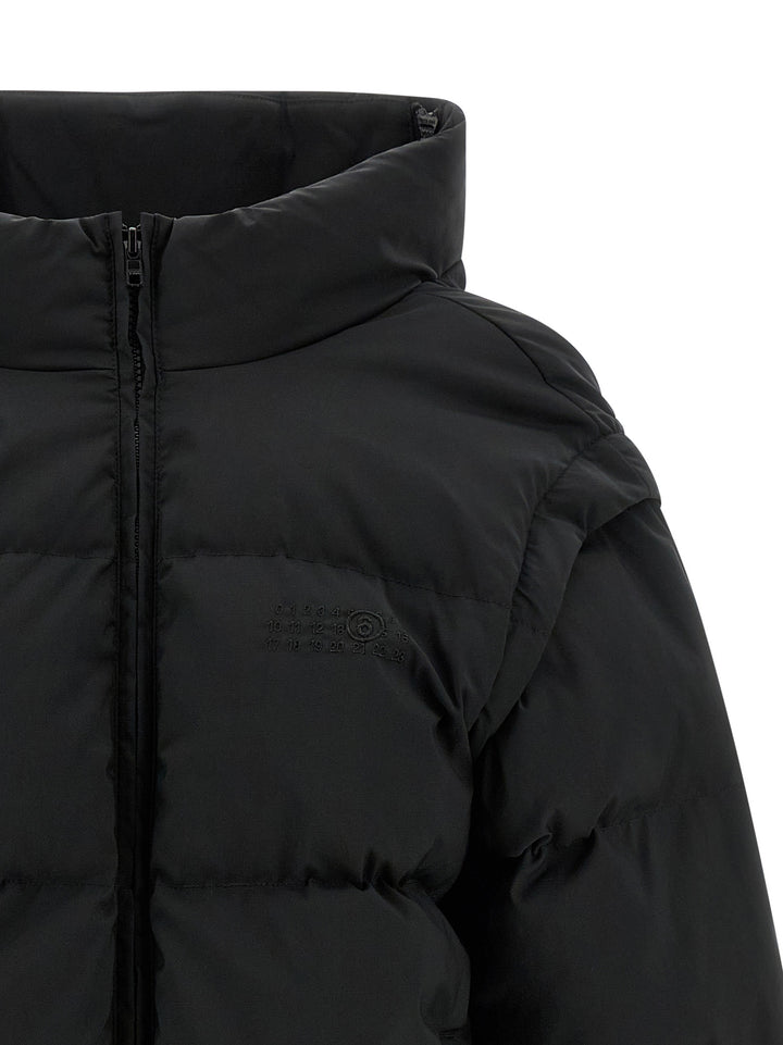 Mm6 Maison Margiela Numeric Signature Mm6 Puffer Jackets - Black | d728e28c07982a980c52aec930bd474732a5853f