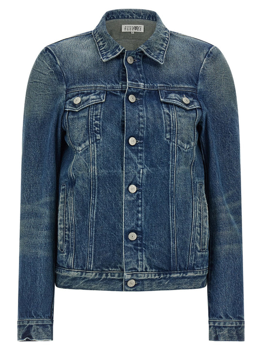 Numeric Signature Mm6 Puffer Jackets Blue