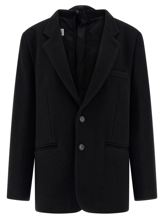 Back Panel Blazer Blazers Black