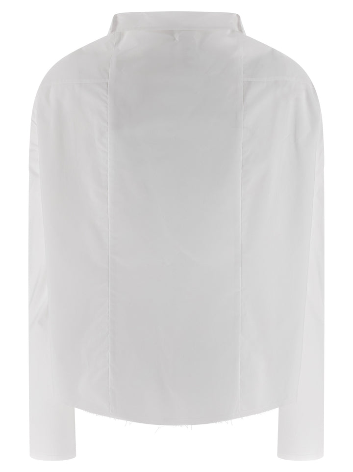 Mm6 Maison Margiela Numeric Signature Mm6 Shirt and Blouse - White | 7d47f98f1861acfa4d51d8e42ef67bc47112a038