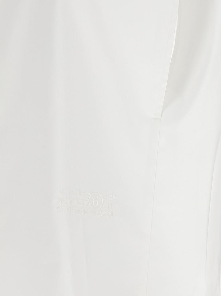 Mm6 Maison Margiela Embroidery Shirt Shirt and Blouse - White | 84002fb9e29cdcf7aca53c9cd30dba207e2a4704