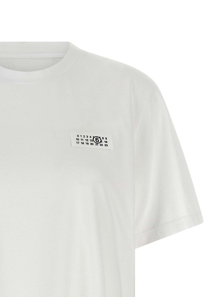 Mm6 Maison Margiela Numeric Signature Mm6 T-shirt - White | 4ad948681e4531ee982bcc4c84fc353cb54ee55b