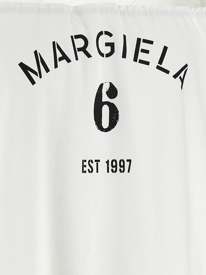 Mm6 Maison Margiela Tulle Insert T-shirt - White | 4f9818fbd4f99cafa53f2d105cdcd540150dbe88