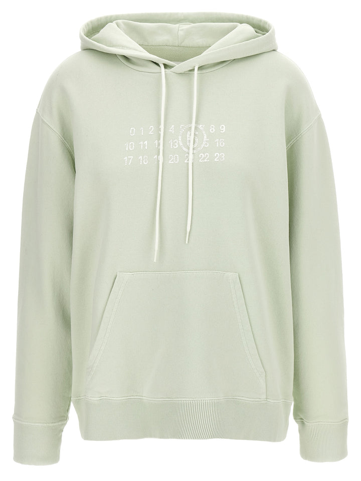 Mm6 Maison Margiela Numeric Signature Mm6 Sweatshirt - Green | 0d6b36d630d049a323a966bf0ef60a76138d0a79