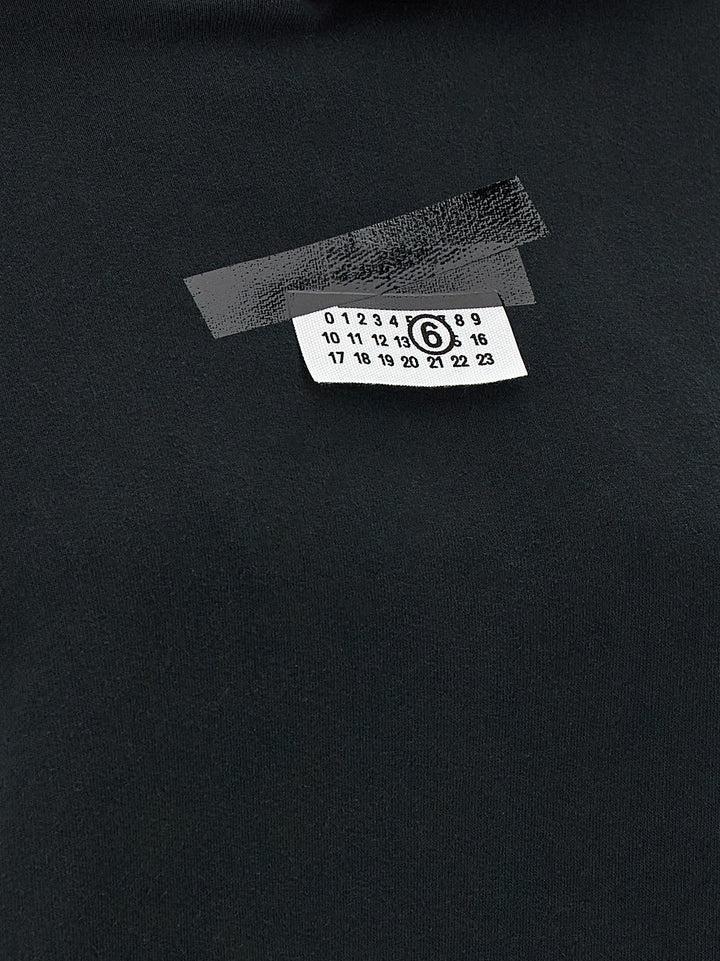 Mm6 Maison Margiela Numeric Signature Mm6 Sweatshirt - Black | b355cf31e6fce87e9de11a4a69333929768d8e9a