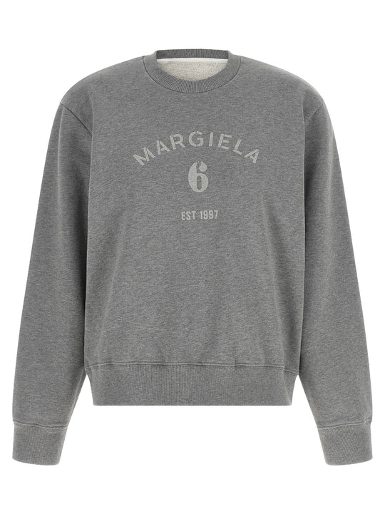 Logo Print Sweatshirt Gray