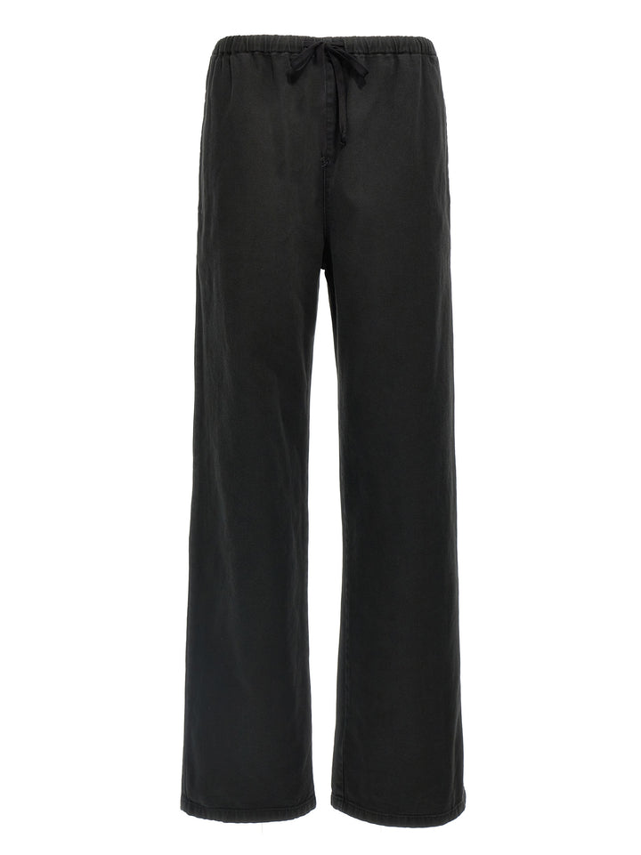 Mm6 Maison Margiela Drawstring Pants - Black | 616e00b75da84870b8ff6fe3b2001a1fa2725eb9