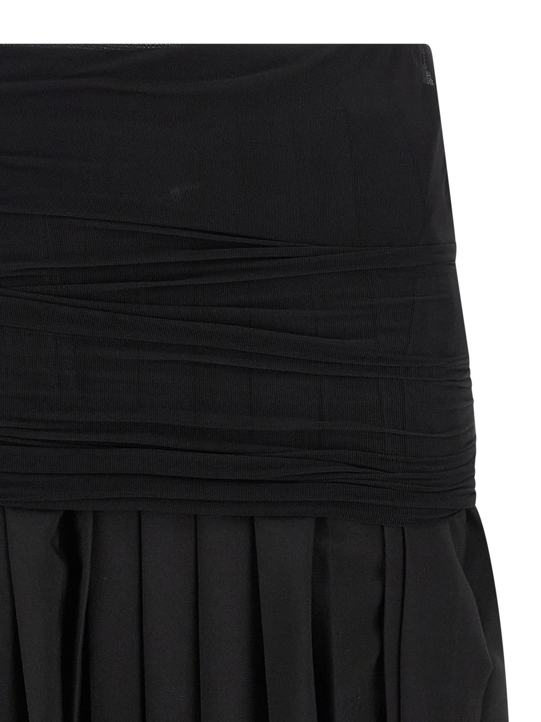 Mm6 Maison Margiela Double Layer Skirt Skirts - Black | 2a8d2da8350451410a957e85f9fbb0c25c8874ad
