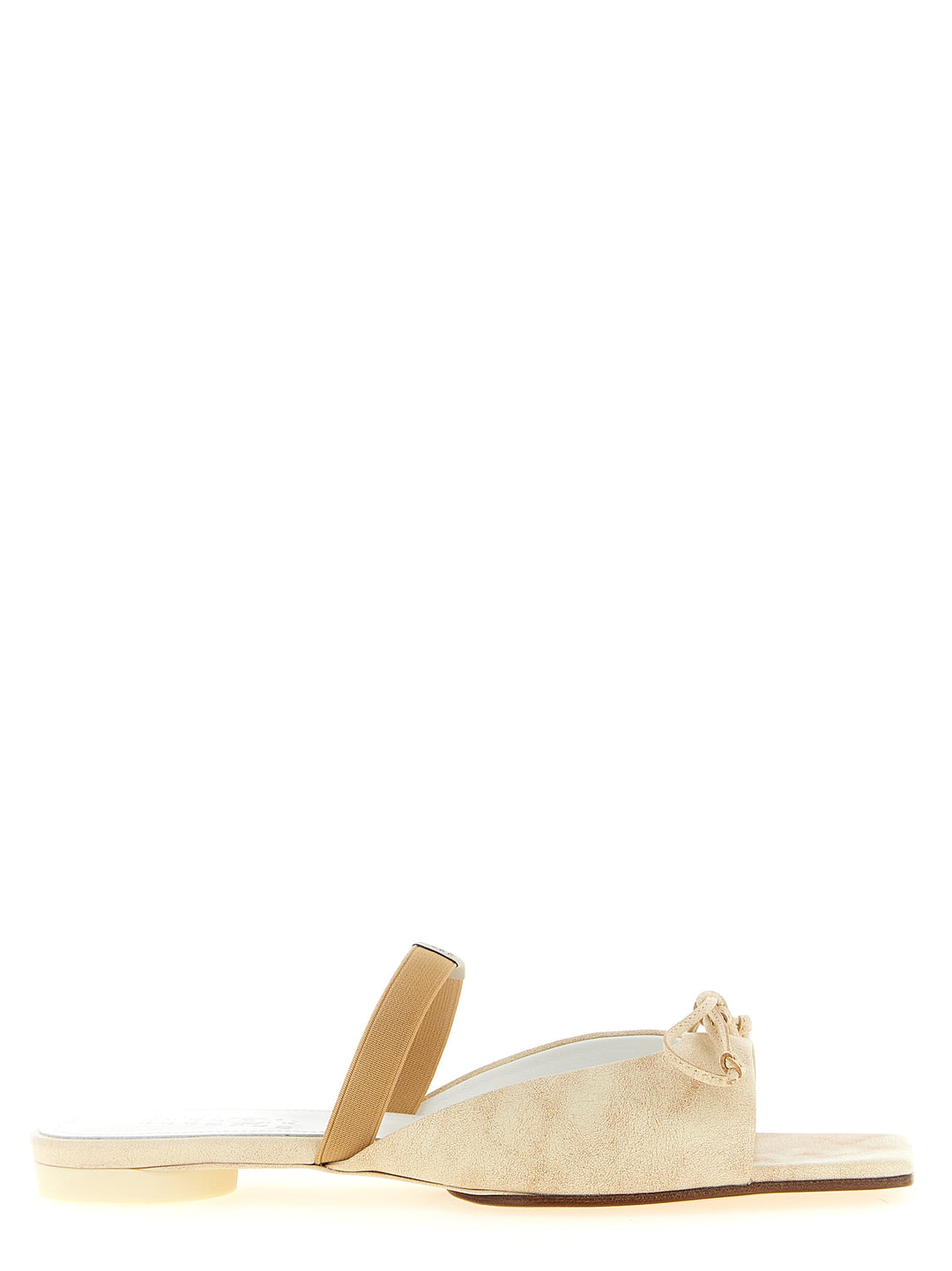 Mm6 Maison Margiela Squared Toe Sandals - Beige | 40fc8d6942cb32e9cf64036ce7432080d6e3f785
