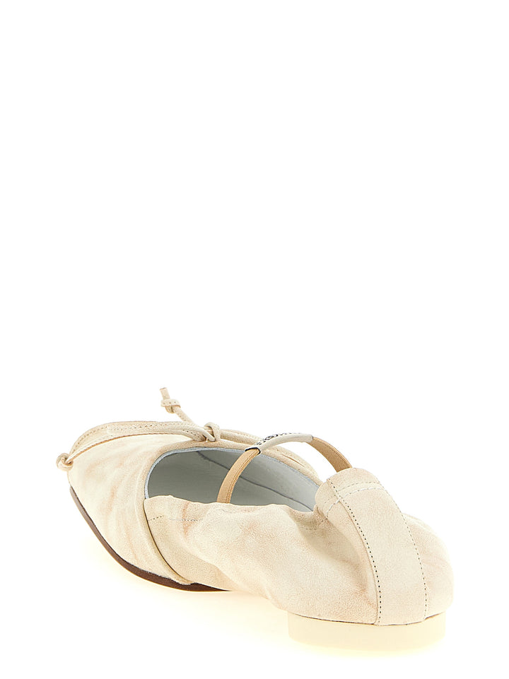 Mm6 Maison Margiela Square Toe Ballet Flats Flat shoes - Beige | c1317fc9c9853ab2f8aa1e1b8b15bf7a23ec9c11