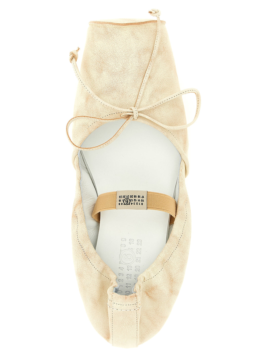 Mm6 Maison Margiela Square Toe Ballet Flats Flat shoes - Beige | cb87b0766177d997ae8de04f80ee6ebea172b8d7