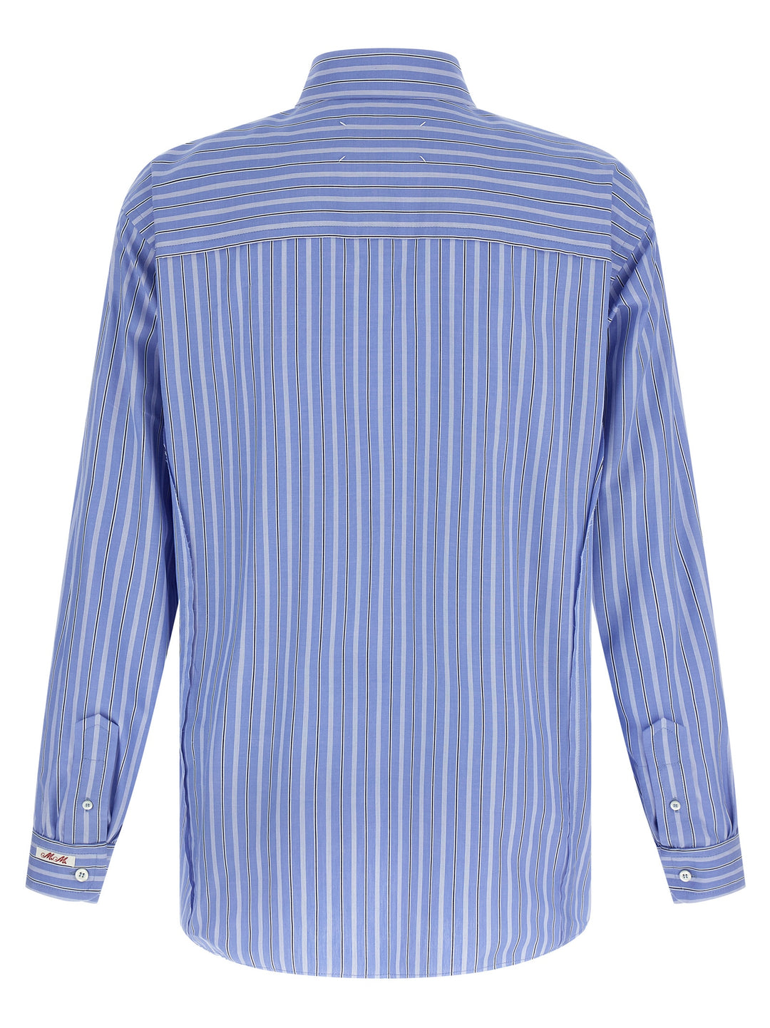 Maison Margiela Striped Cotton Shirt Shirt and Blouse - Light Blue | 47f6111cec08d3d7679ea63e1efc4c3564581770