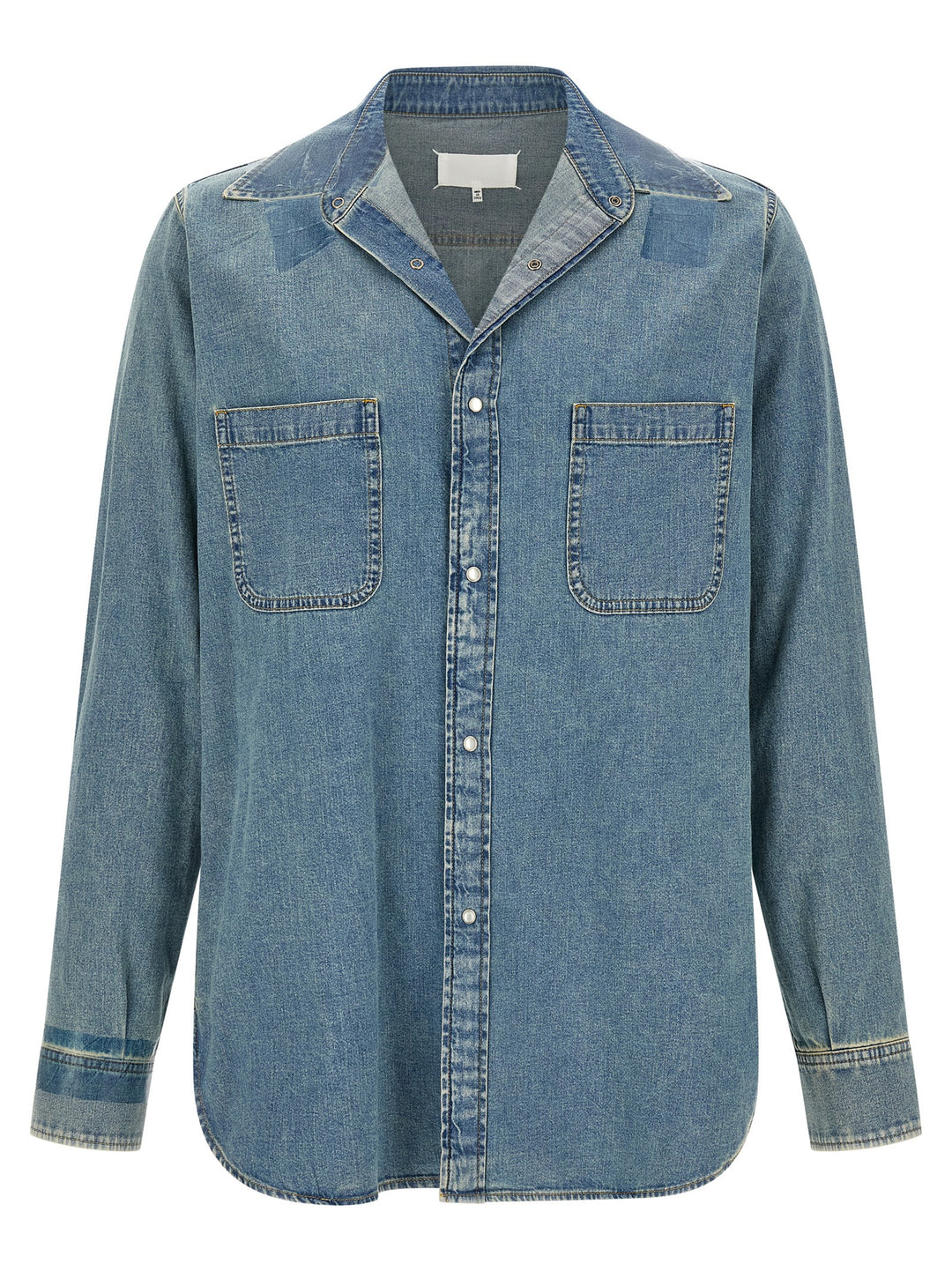 Maison Margiela Taped Shirt and Blouse - Blue | 1da22f985778d0883db6ebdd63ff34d043ca0ec4
