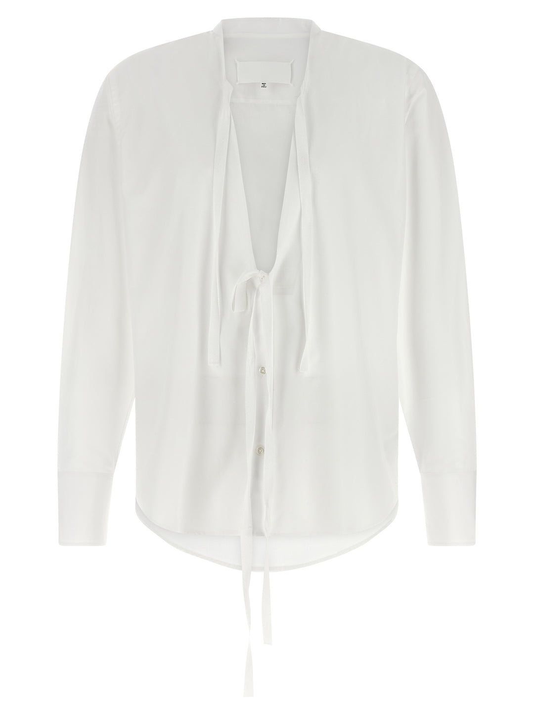 Maison Margiela Raw Cut Hem Shirt Shirt and Blouse - White | a7391699ad86ca83118a6e4224e4577299e9670b