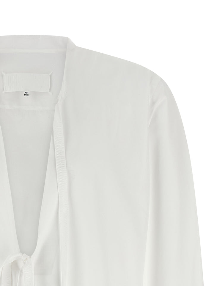 Maison Margiela Raw Cut Hem Shirt Shirt and Blouse - White | fd45eafab9a4b7b3e3935db274eb8bed4937f09c