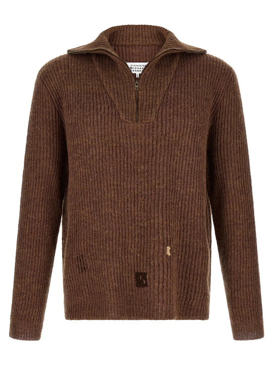 Mending Sweater Sweaters And Cardigans Brown