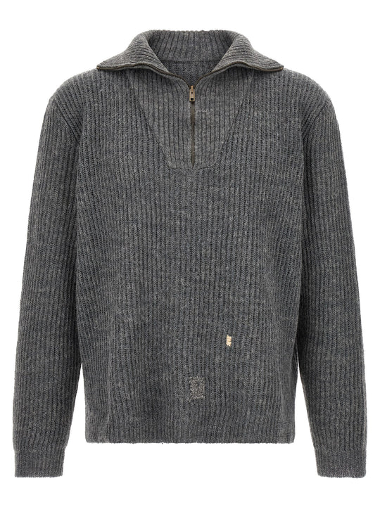 Mending Sweater Sweaters And Cardigans Gray