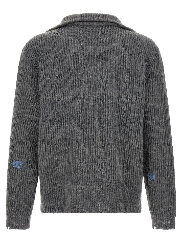 Maison Margiela Mending Sweater Sweaters and Cardigans - Gray | b17ccf7532f513e9f21e11c84150841d1e30df2c
