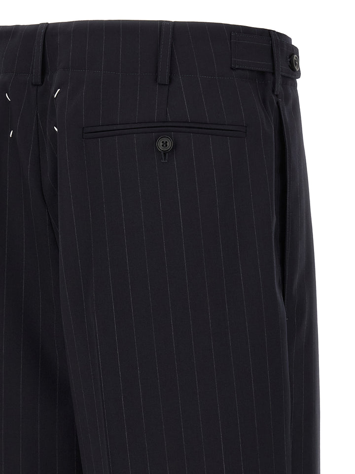 Maison Margiela Pinstripe Pants - Blue | a842d8711a212b3472685cbc34a705079511fe66