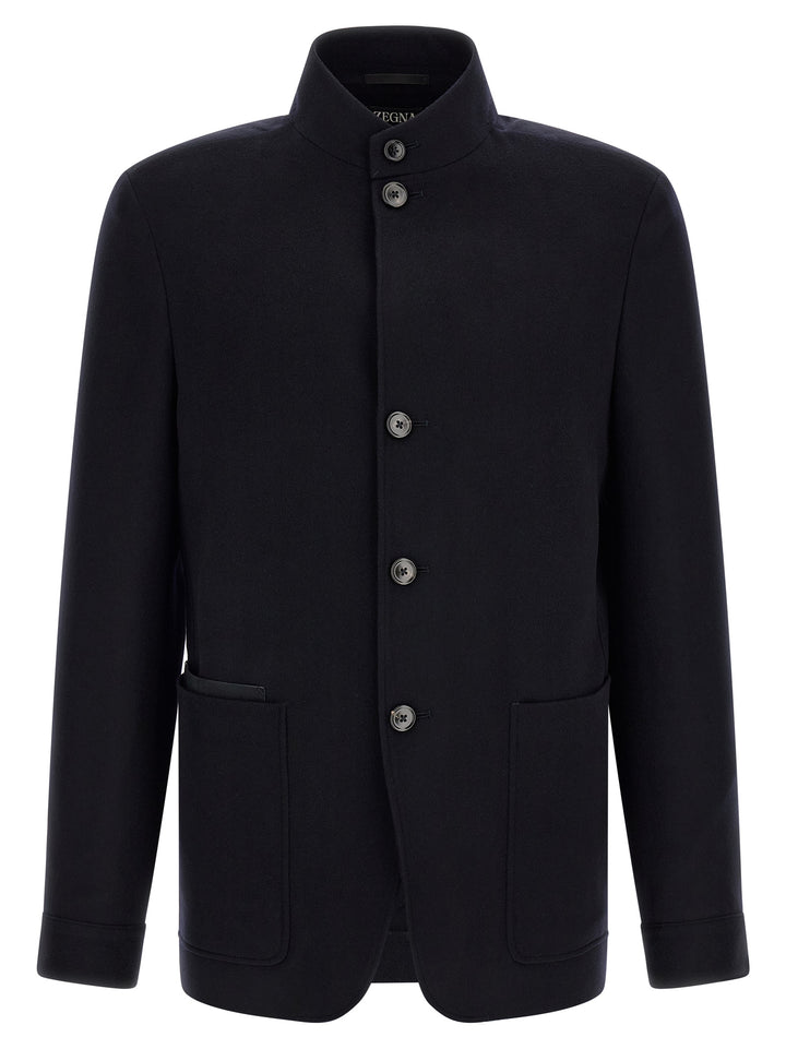 Zegna Il Conte Puffer Jackets - Blue | 9caa6c9d2fa420165f8b1af583e174915e18b5b7