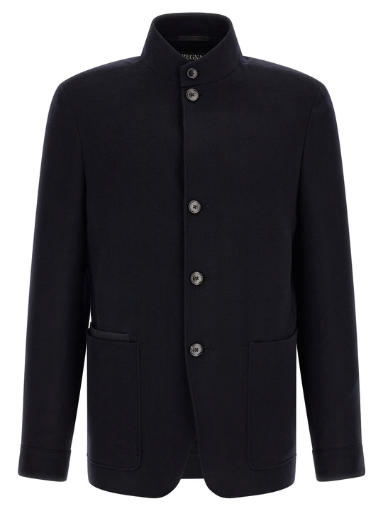 Il Conte Puffer Jackets Blue