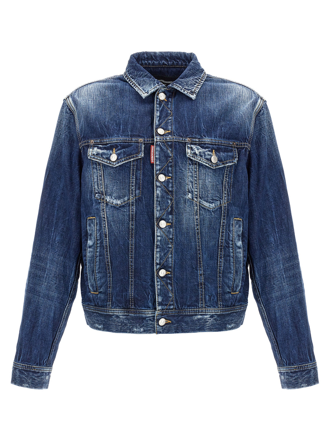 Dsquared2 Be Cool Be Nice Wash L.A. Puffer Jackets - Blue | 42cc3c463acaabdf353dc797ad3e3da4542c883d