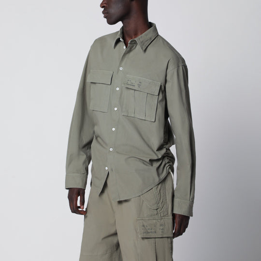 Military Green Cotton Shirt
