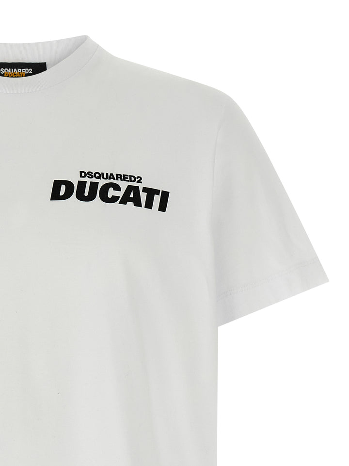 Dsquared2 Capsule Dsquared2 X Ducati T-shirt - White/Black | 3a2cf2c503b02a3a5f88477f270017f9be8ed238