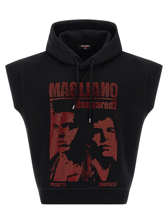 Magliano X Dsquared2 Capsule Hoodie Sweatshirt Black