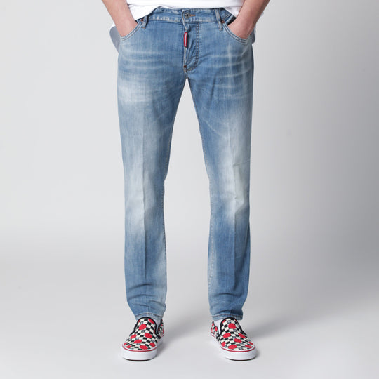 Skater Light-Wash Stretch Denim Jeans In Blue