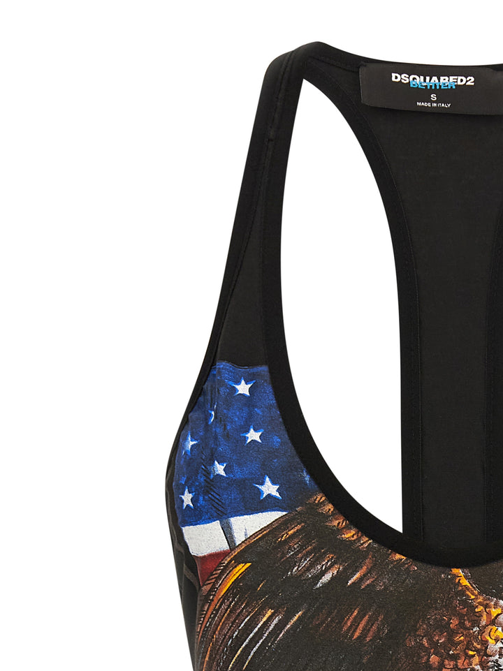 Dsquared2 Racer Tops - Black | 32d8bcee255aa7aee3a09a9a7e5197921d273db2
