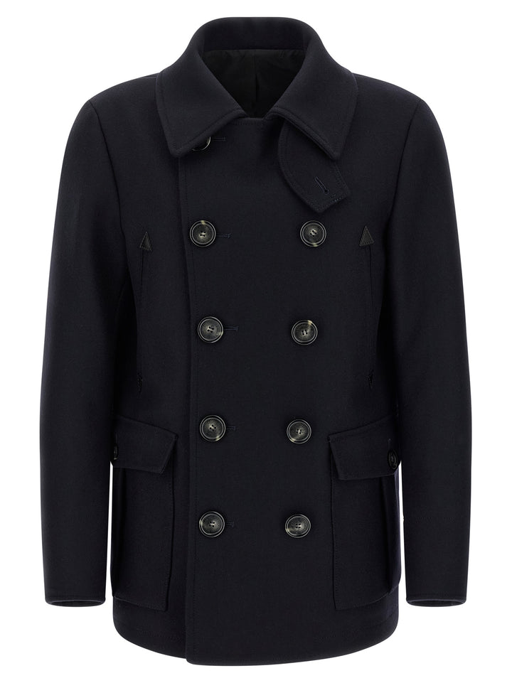 Dsquared2 Wool Coat Coats and Trench Coats - Blue | 09b58faf8432d7c14239669f927c121f65ef706e