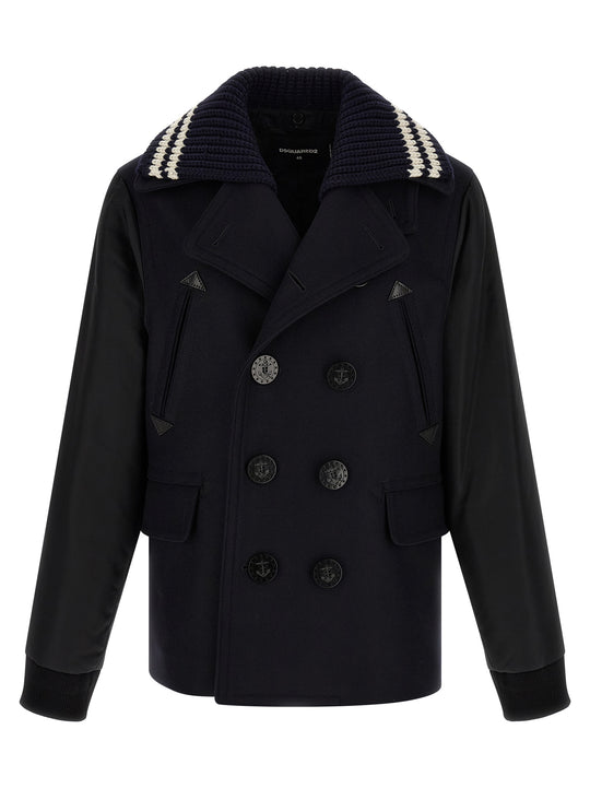 Hybrid Peacoat Coats And Trench Coats Blue