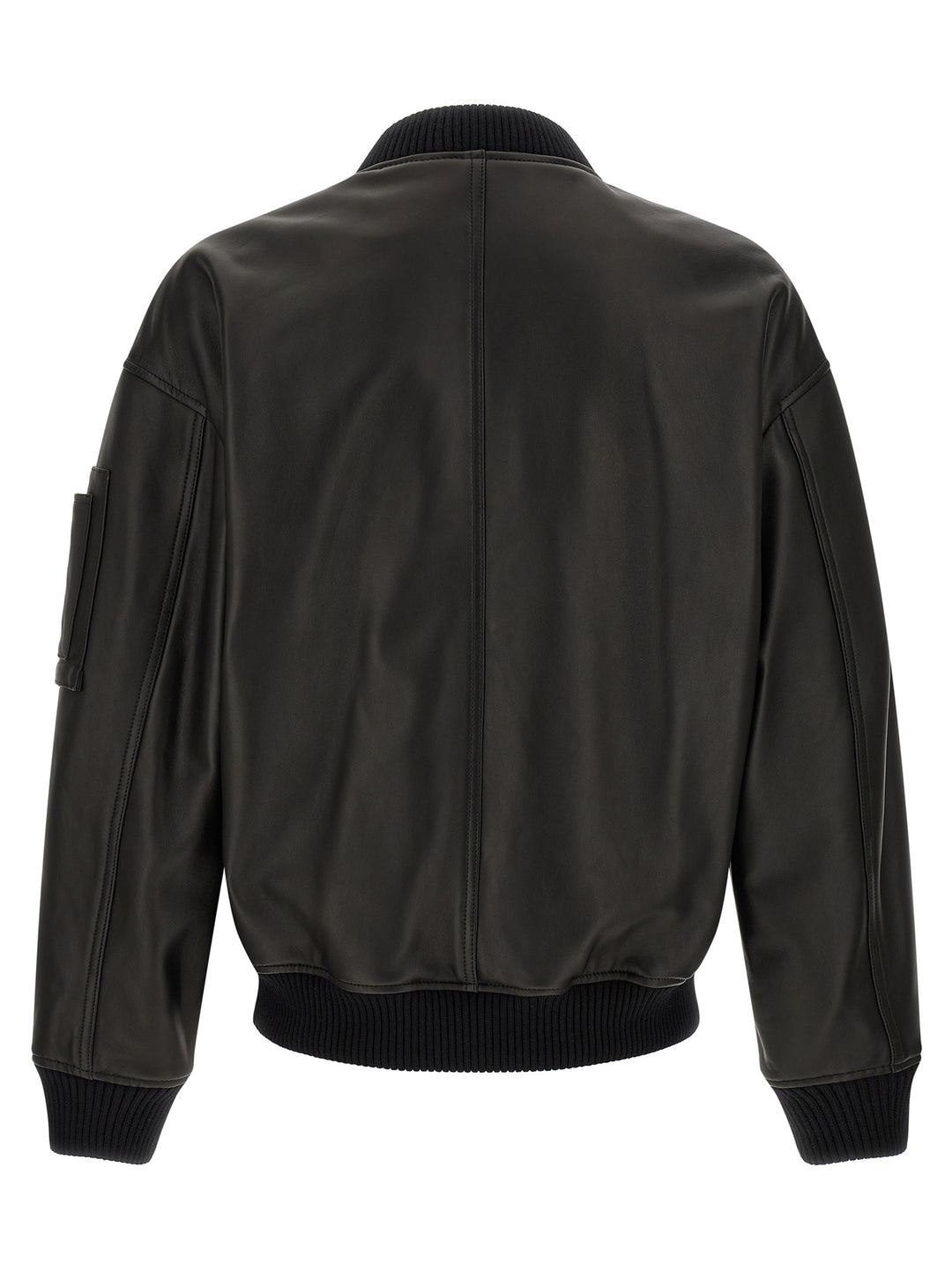 Dsquared2 Leather Bomber Jacket Puffer Jackets - Black | af6761c571fa1818ba04c4956d4c790920c91598