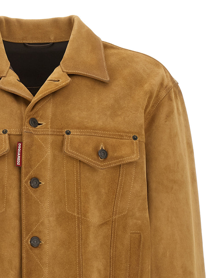 Dsquared2 Rind Jean Puffer Jackets - Beige | fe4f3fdf5c97753bff4cfeff4fdce0bef5d45dc0