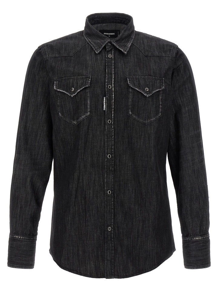 Dsquared2 Classic Western Shirt and Blouse - Black | 689b26adfc0c025fa1f3692dbc5bce247d2be288