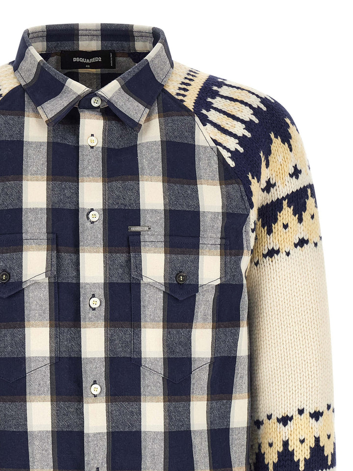 Dsquared2 Classic Check Drawstring Shirt and Blouse - Multicolor | f55c5ad9aa43674f093e9346996e29e2f55d90ee