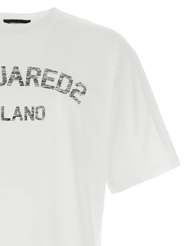Dsquared2 Loose Fit T-shirt - White | dff55e961b4d0b6ce9d2ebd1fdb612f5ee403315