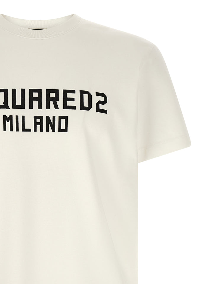 Dsquared2 Dsquared2 Milano T-shirt - White/Black | 87d9d83deb3923bf0c24598b2f33b1de3f53c34e