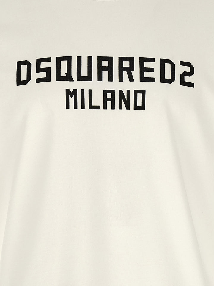 Dsquared2 Dsquared2 Milano T-shirt - White/Black | ad53d8067831849242fc6acf1793c4e66b2756cc