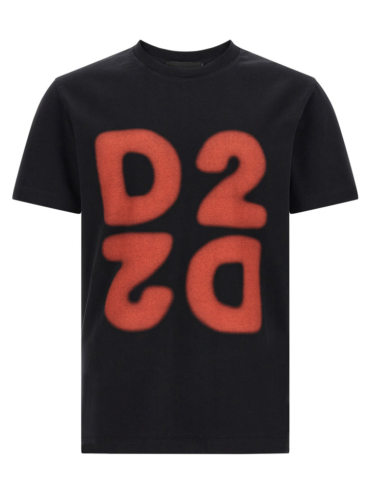 Dsquared2 Printed T-shirt - Black | 24a1b36c70afac0f4c209d43cb5a8a9c6fd18b6a