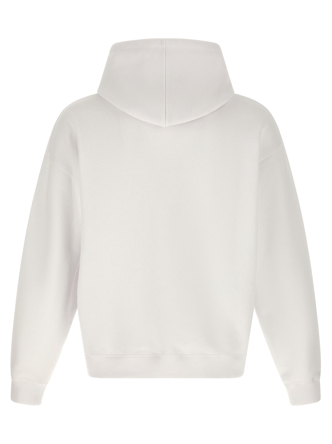 Dsquared2 Logo Patch Hoodie Sweatshirt - White | 217440b276a2f65f66f77a68ca8d281b2a9e2e08