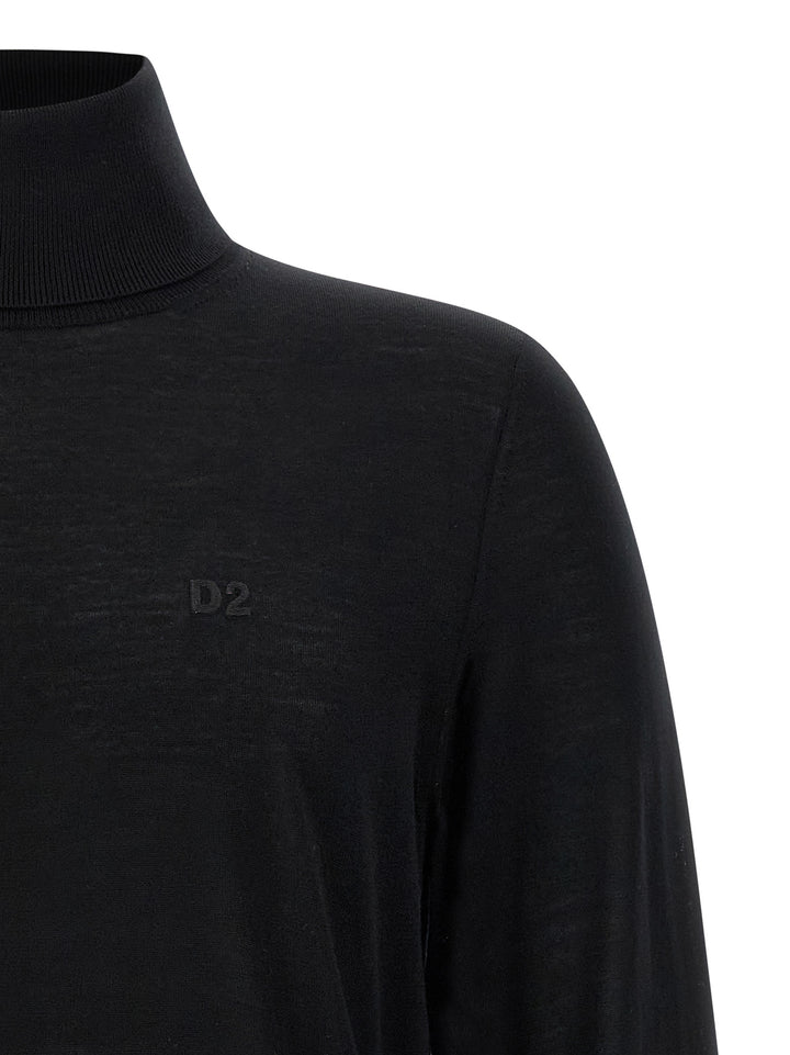 Dsquared2 Wool Turtleneck Sweater Sweaters and Cardigans - Black | a458192111f88958e8a934f9d552f79c52ad1bf3