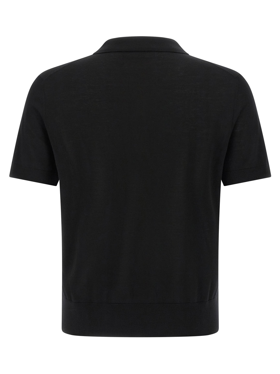 Dsquared2 Wool  Shirt Polo - Black | 7ac488b1e86e03777af125a5cc2eeba781f2e9e2
