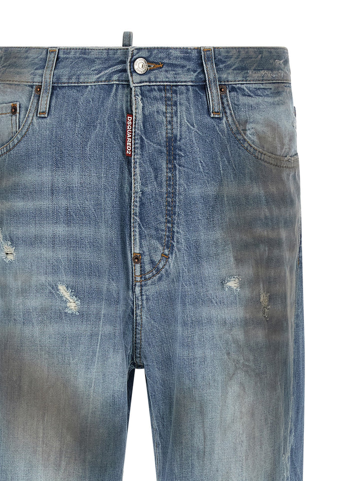 Dsquared2 Loose Twisted Jeans - Blue | 13d940e92b7a845396a2586c77d2be0f30b641db