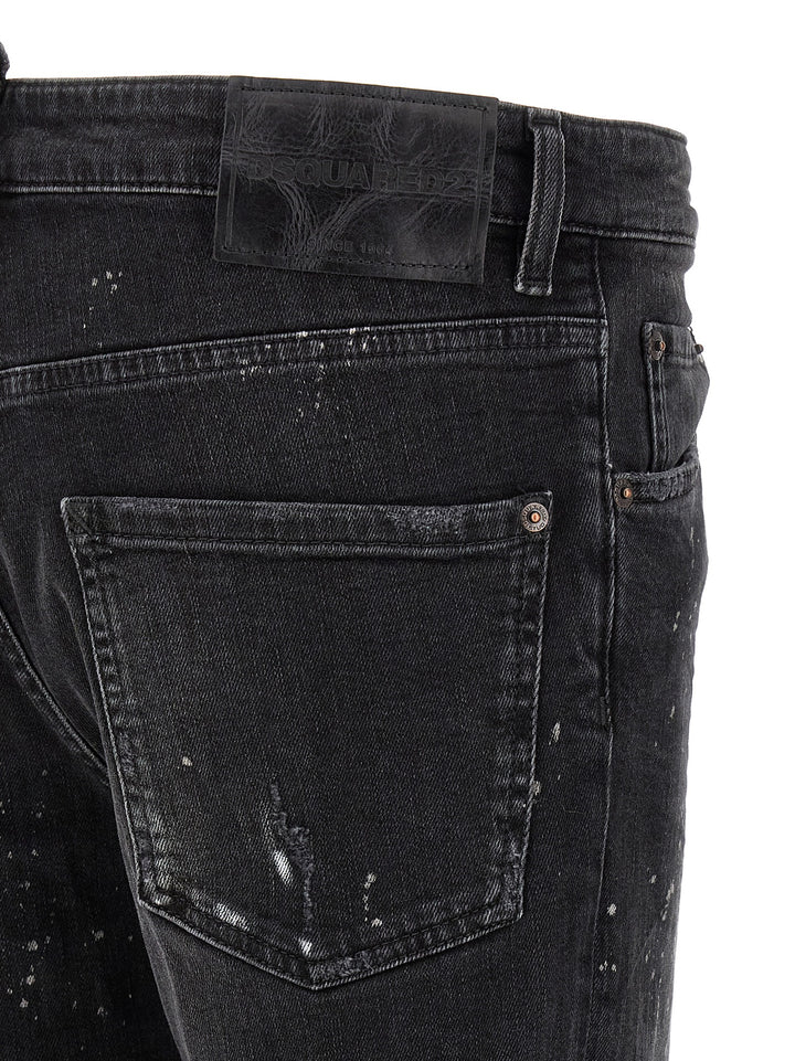 Dsquared2 Splatter Paint Jeans - Black | 37c5d8d22b7781b7a7e3bb738d28e732fa0bdb01
